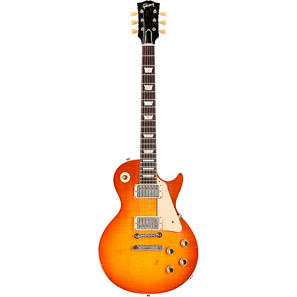 Gibson Custom Murphy Lab 1960 Les Paul Standard Reissue Heavy Aged Electric Guitar Tangerine Burst