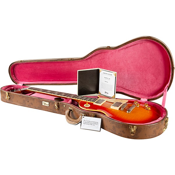 Gibson Custom Murphy Lab 1960 Les Paul Standard Reissue Heavy Aged Electric Guitar Tangerine Burst