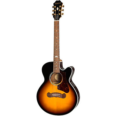 Epiphone J-200 Ec Studio Parlor Acoustic-Electric Guitar Vintage Sunburst for sale