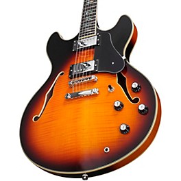 Sire Larry Carlton H7 Hollowbody Electric Guitar See-Thr... Sire Larry Carlton H7 Hollowbody Electric Guitar Vintage Sunburst