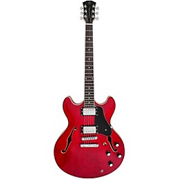 Sire Larry Carlton H7 Hollowbody Electric Guitar See-Thru Red
