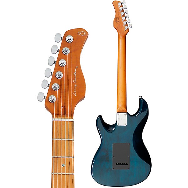 Sire Larry Carlton S7 Flame Maple Top Electric Guitar Transparent Blue