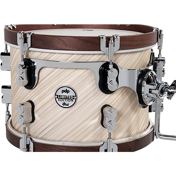 PDP by DW LTD Concept Maple 3-Piece Shell Pack With Walnut Hoops Twisted Ivory