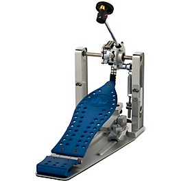 DW Colorboard Machined Chain Drive Single Bass Drum Pedal with Blue Footboard