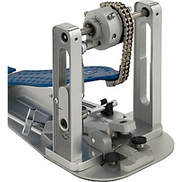 DW Colorboard Machined Chain Drive Single Bass Drum Pedal with Blue Footboard