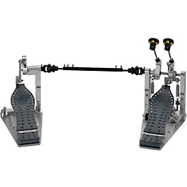 DW Colorboard Machined Direct Drive Double Bass Drum Pedal With Gun Metal Footboard