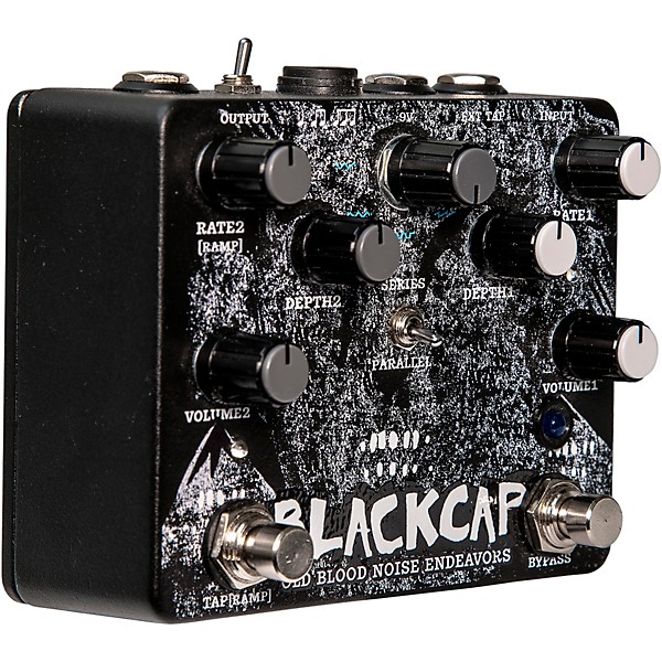 Old Blood Noise Endeavors Blackcap Harmonic Tremolo  Effects Pedal Black