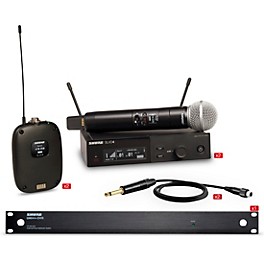 Shure SLXD Dual Body Pack and Microphone Bundle Band G58 Shure SLXD Dual Body Pack and Microphone Bundle Band J52