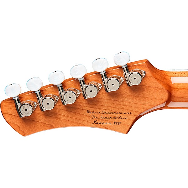 Kauer Guitars Korona FT Ash Electric Guitar Firemist Purple