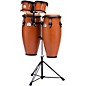Pearl Primero Conga and Bongo Set With Stand in Mahogany Satin Stain