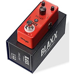 Open Box Stagg BLAXX Delay Pedal Level 1 Red