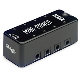 Open Box Stagg Blaxx Power Supply Pedal for 8 Effects Pedals Level 1 Black