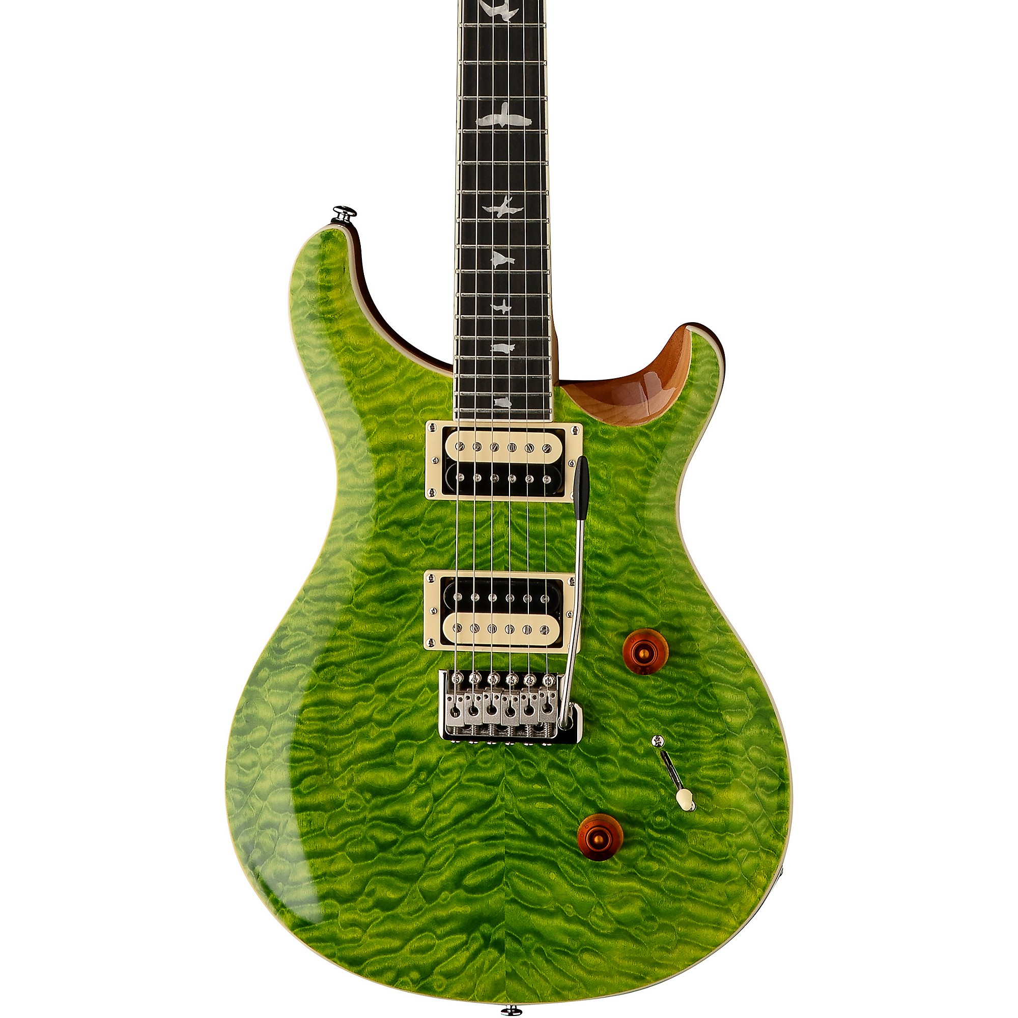 PRS SE Custom 24 Quilted Carved Top With Ebony Fingerboard Electric Guitar  Eriza Verde