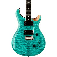 PRS SE Custom 24 Quilted Carved Top With Ebony Fingerboard Electric Guitar Turquoise