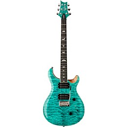 PRS SE Custom 24 Quilted Carved Top With Ebony Fingerboard Electric Guitar Turquoise