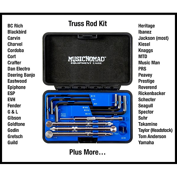 Open Box Music Nomad Premium Guitar Tech Truss Rod Wrench Set Level 1