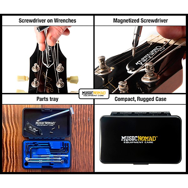 Open Box Music Nomad Premium Guitar Tech Truss Rod Wrench Set Level 1