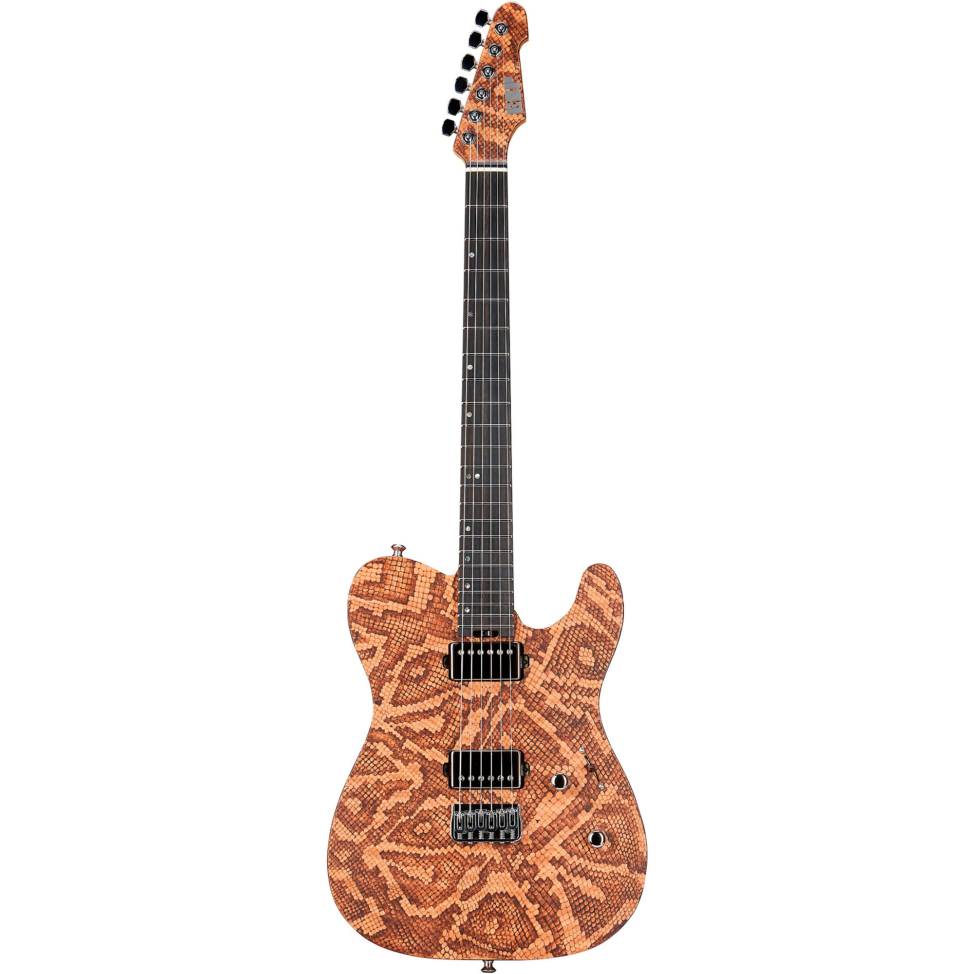 ESP USA TE-II Hardtail Snake Skin Electric Guitar Satin Natural