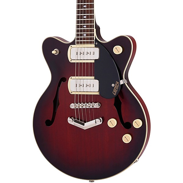 Gretsch Guitars G2655-P90 Streamliner Center Block Jr. Double-Cut P90 Electric Guitar With V-Stoptail Claret Burst