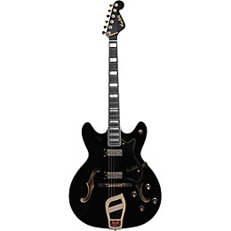 Open Box Hagstrom '67 Viking II Hollowbody Electric Guitar Level 2 Standard Black Gloss 197881071202