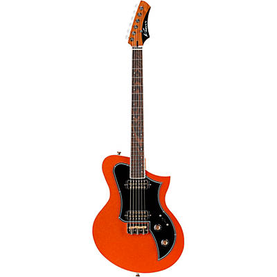 Kauer Guitars Korona Ht Pine Electric Guitar Orange Metal Flake for sale