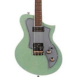 Kauer Guitars Korona FT Pine Electric Guitar Seafoam Metal Flake