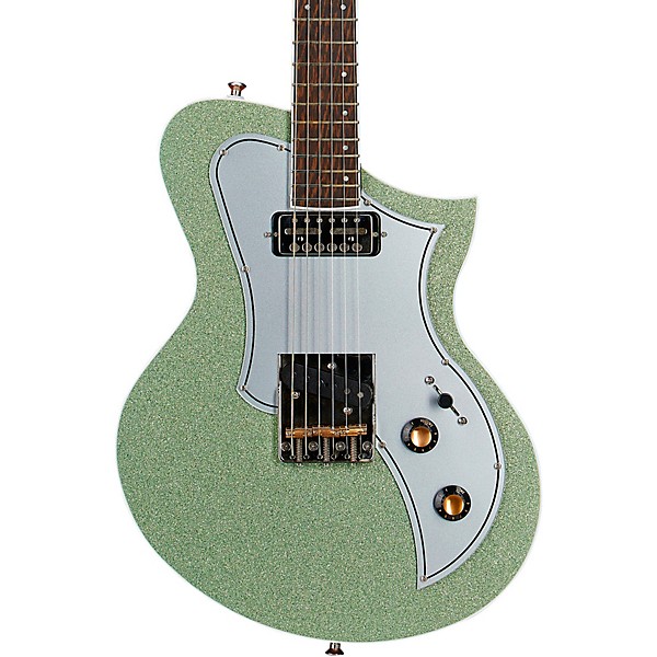 Kauer Guitars Korona FT Pine Electric Guitar Seafoam Metal Flake