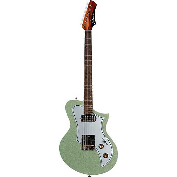 Kauer Guitars Korona FT Pine Electric Guitar Seafoam Metal Flake