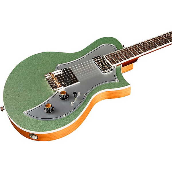 Kauer Guitars Korona FT Pine Electric Guitar Seafoam Metal Flake