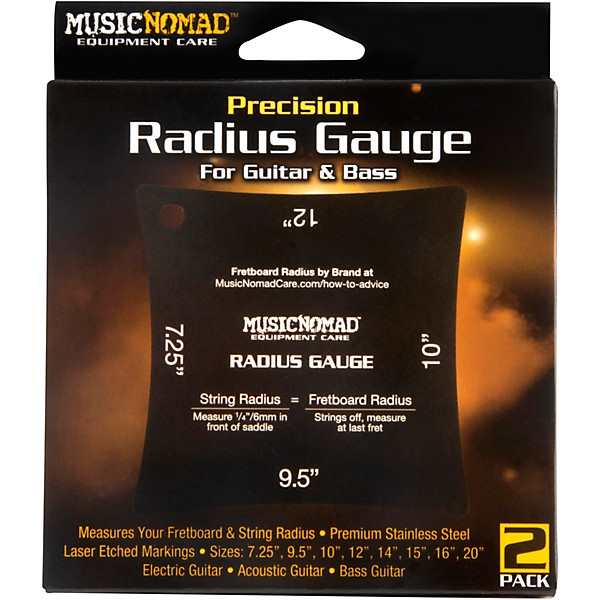 Music Nomad Precision Radius Gauge Set - 2 Pak