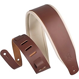 Levy's M26PD 3" Wide Top Grain Leather Guitar Strap Black Levy's M26PD 3" Wide Top Grain Leather Guitar Strap Brown Cream