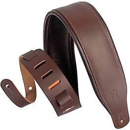 Levy's M26PD 3" Wide Top Grain Leather Guitar Strap Black Levy's M26PD 3" Wide Top Grain Leather Guitar Strap Dark Brown