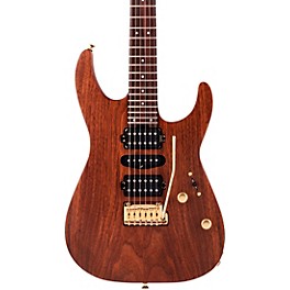 Charvel MJ DK24 HSH 2PT E Mahogany With Figured Walnut Electric Guitar Natural