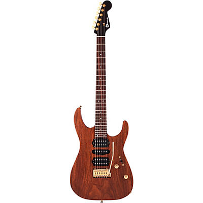Charvel Mj Dk24 Hsh 2Pt E Mahogany With Figured Walnut Electric Guitar Natural for sale