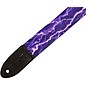 Levy's MPJR 1 1/2 inch Wide Kids Guitar Strap Purple and Black