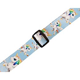 Levy's MPJR 1 1/2 inch Wide Kids Guitar Strap Light Blue