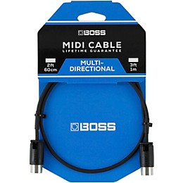 BOSS BMIDI-PB1 Multi-Directional MIDI Cable 2 ft.