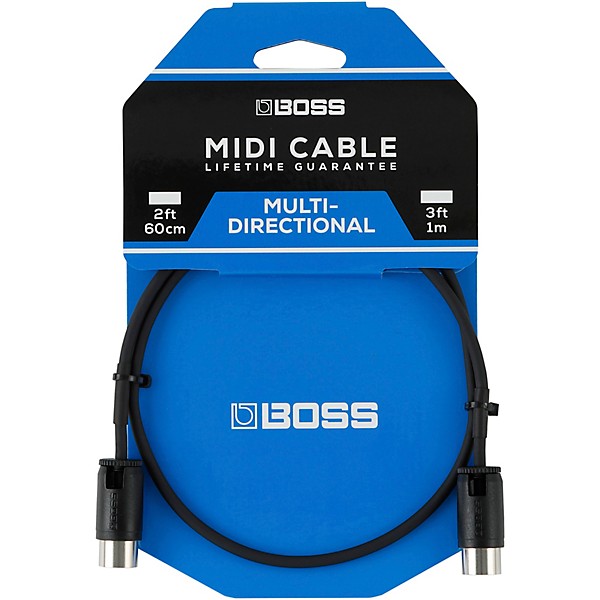 BOSS BMIDI-PB1 Multi-Directional MIDI Cable 3 ft.