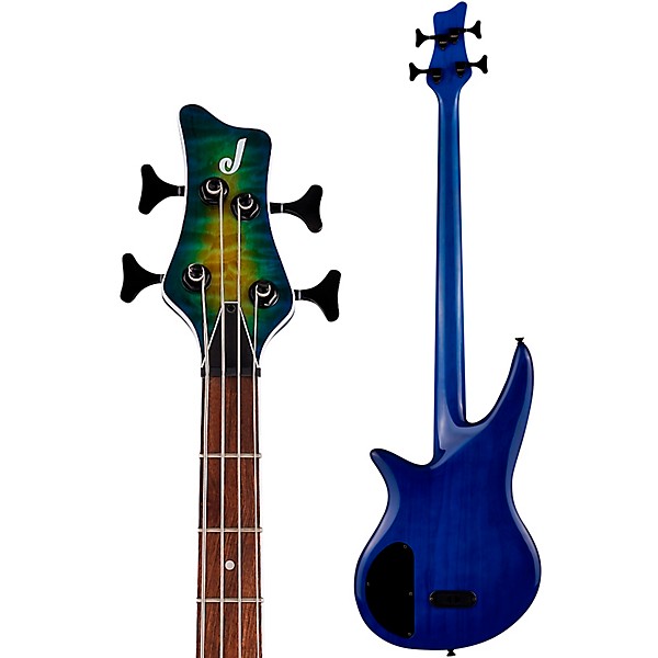 Jackson X Series Spectra Bass SBXQ IV Amber Blue Burst