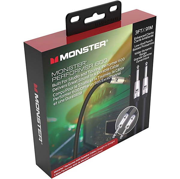 Monster Cable Prolink Performer 600 Speaker Cable 3 ft. Black