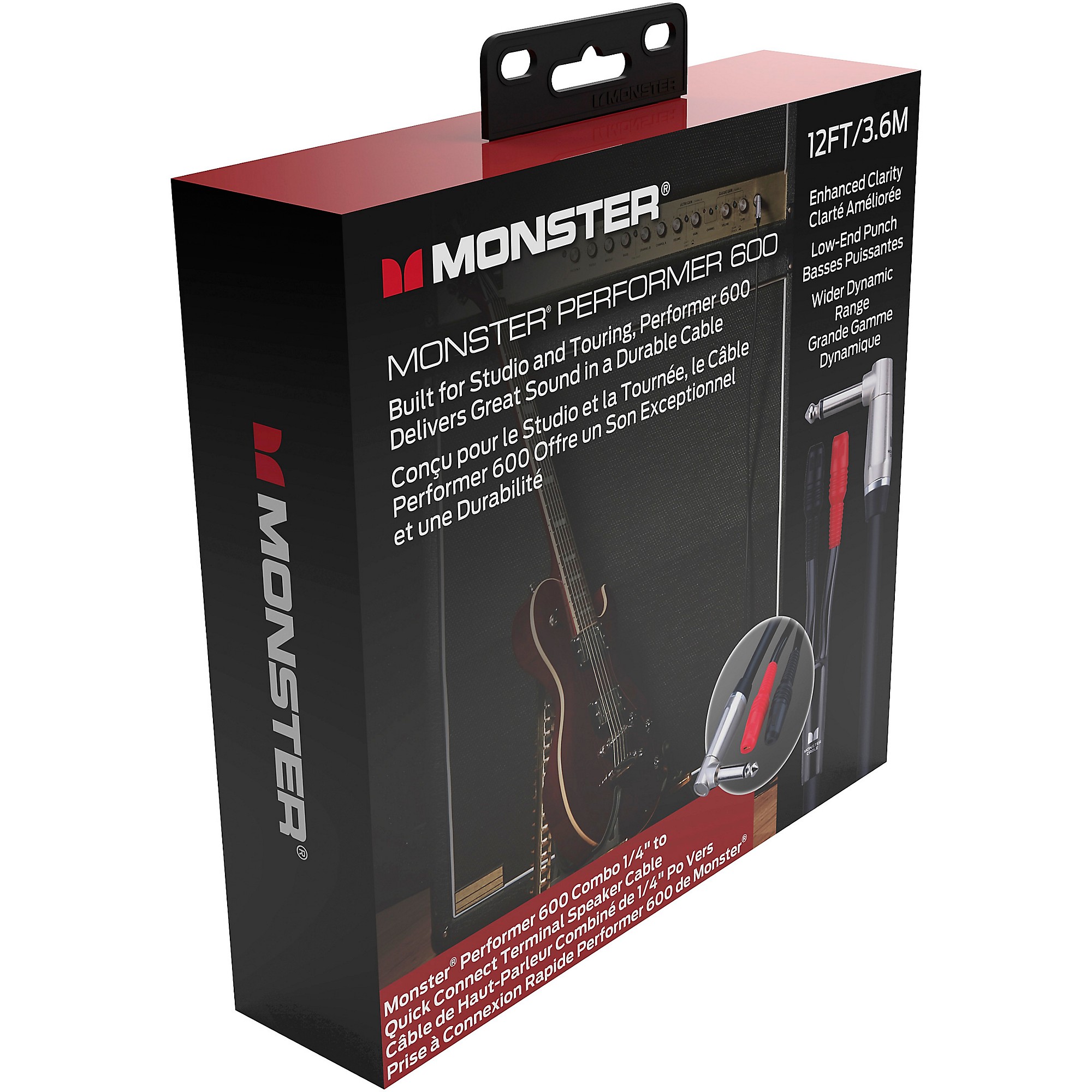 Monster Cable Prolink Performer 600 Combo Amp Speaker Cable 12 ft