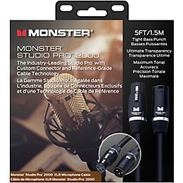 Monster Cable Prolink Studio Pro 2000 Microphone Cable 5 ft. Black