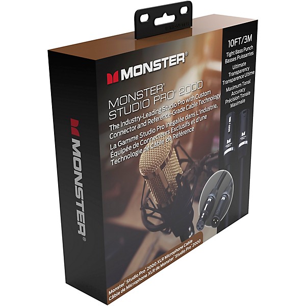 Monster Cable Prolink Studio Pro 2000 Microphone Cable 10 ft. Black