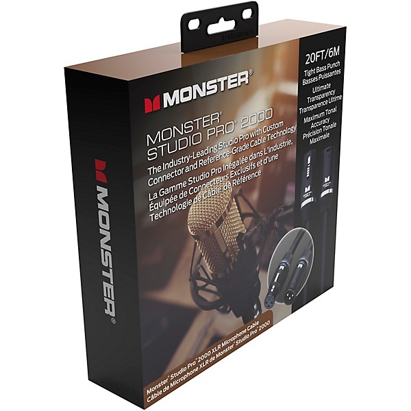 Monster Cable Prolink Studio Pro 2000 Microphone Cable 20 ft. Black