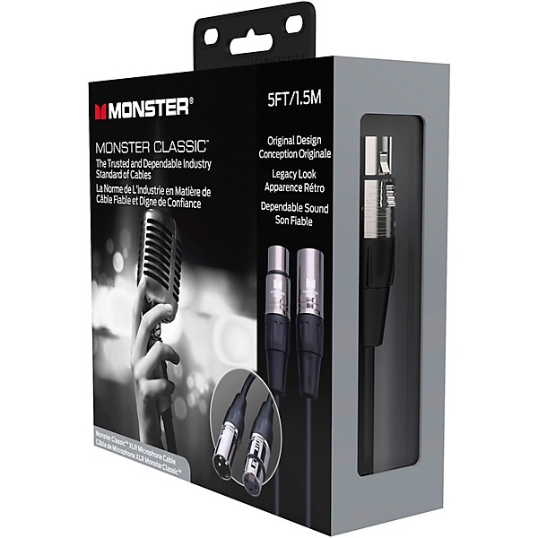 Monster Cable Prolink Classic Microphone Cable 5 ft. Black