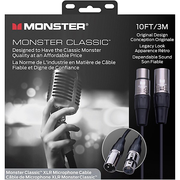 Monster Cable Prolink Classic Microphone Cable 10 ft. Black