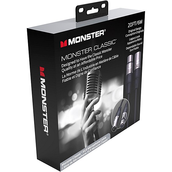 Monster Cable Prolink Classic Microphone Cable 20 ft. Black