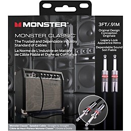 Monster Cable Prolink Monster Classic Speaker Cable 3 ft. Black