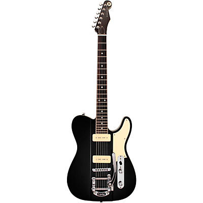 Reverend Greg Koch Signature Gristlemaster 90 Ebony Fretboard Electric Guitar Midnight Black for sale