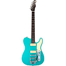 Open Box Reverend Greg Koch Signature Gristlemaster 90 Ebony Fretboard Electric Guitar Level 1 Turquoise